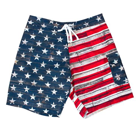 usa flag board shorts